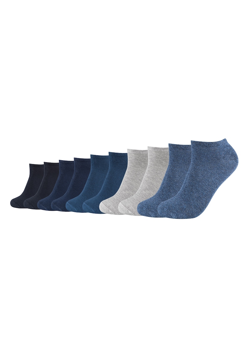 Oferte la Set de sosete unisex pana la glezna - 10 perechi - Gri/Bleumarin