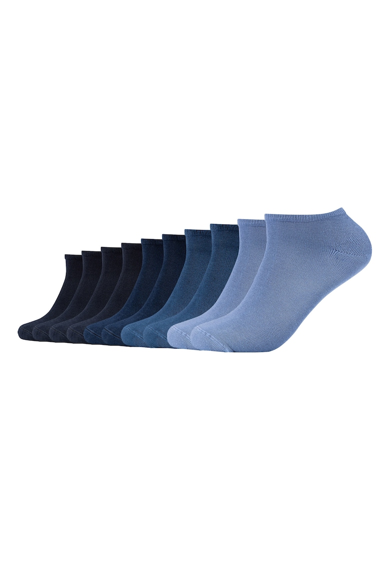 Oferte la Set de sosete unisex pana la glezna - 10 perechi - Albastru