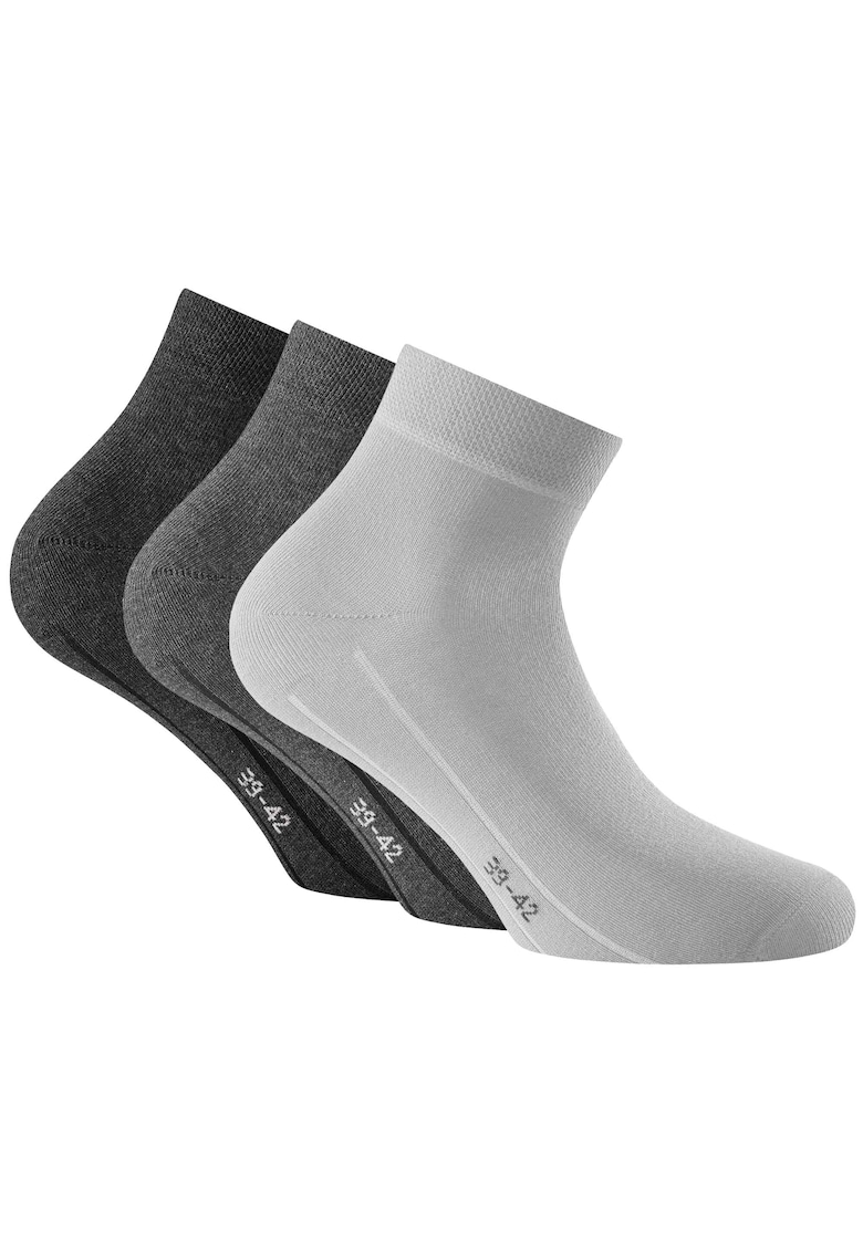Oferte la Set de sosete unisex scurte - 3 perechi - Gri
