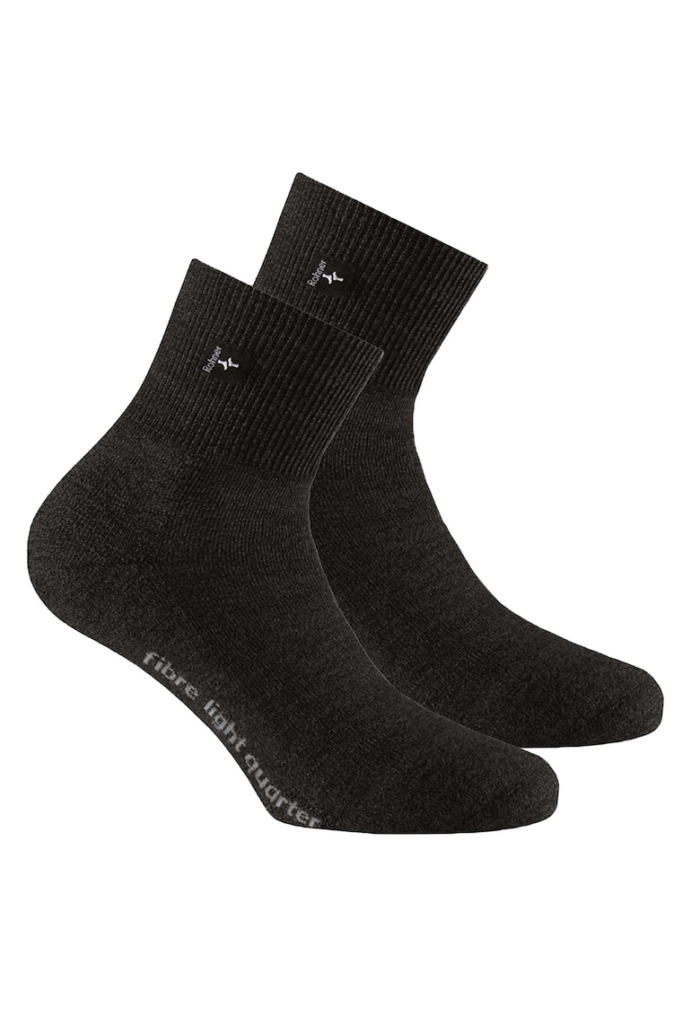Oferte la Sosete scurte unisex din amestec de lana pentru trekking - Negru