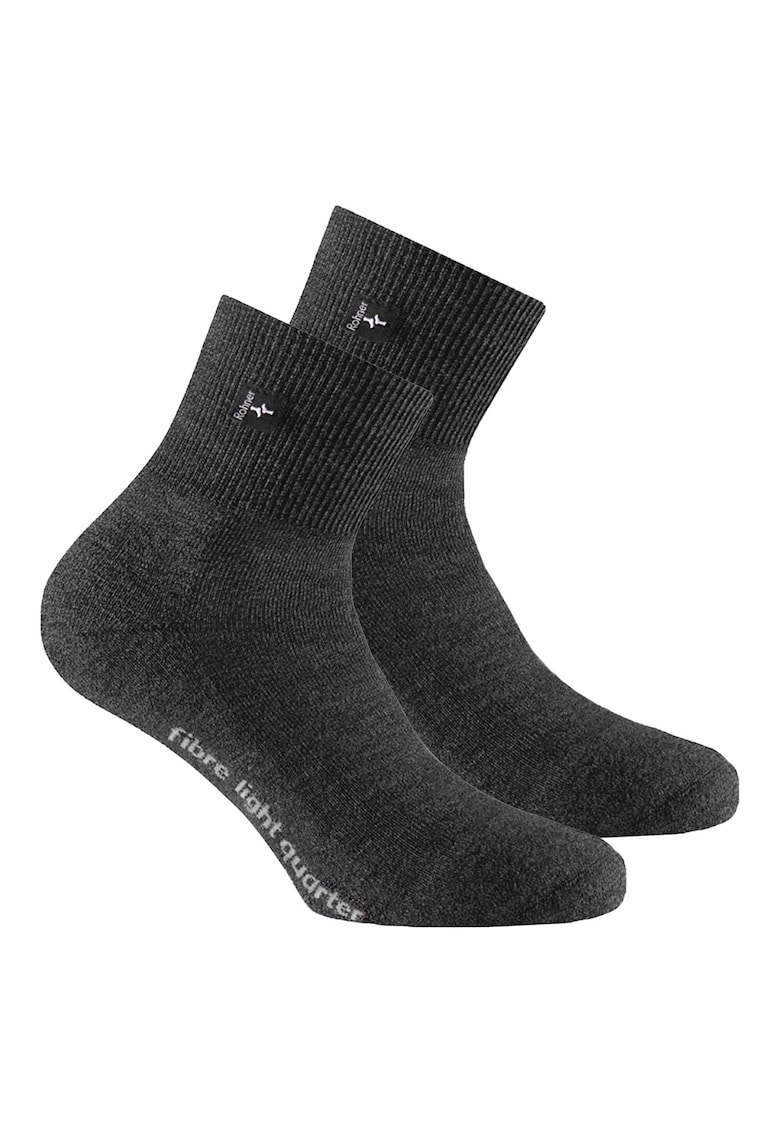 Oferte la Sosete scurte unisex din amestec de lana pentru trekking - Gri antracit