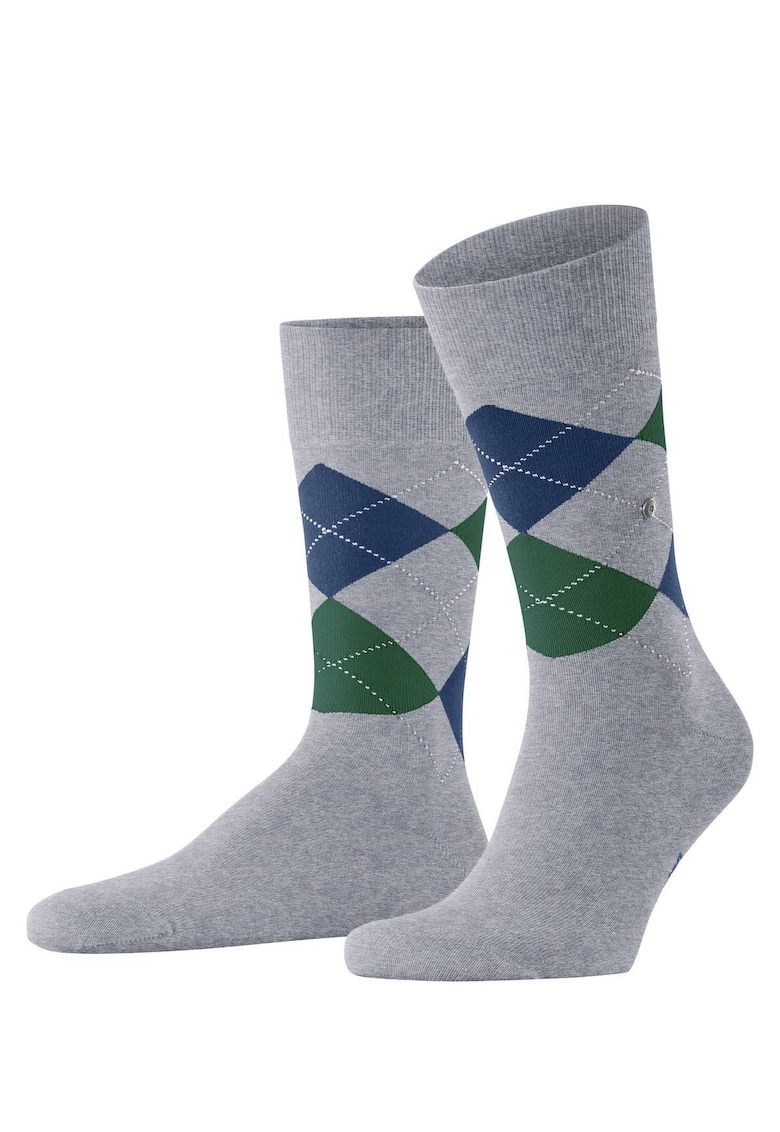 Oferte la Sosete lungi cu model Emblem King 12633 - Verde/Gri deschis/Albastru
