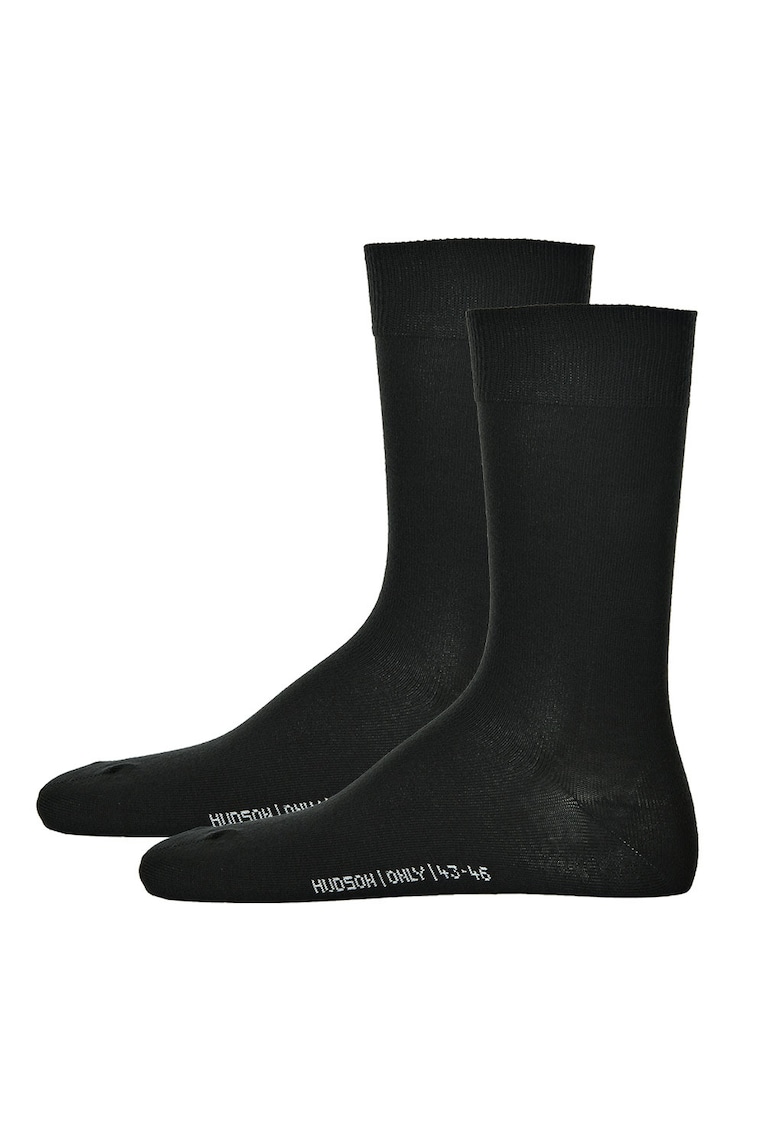 Oferte la Set de sosete lungi cu model uni - 2 perechi - Negru