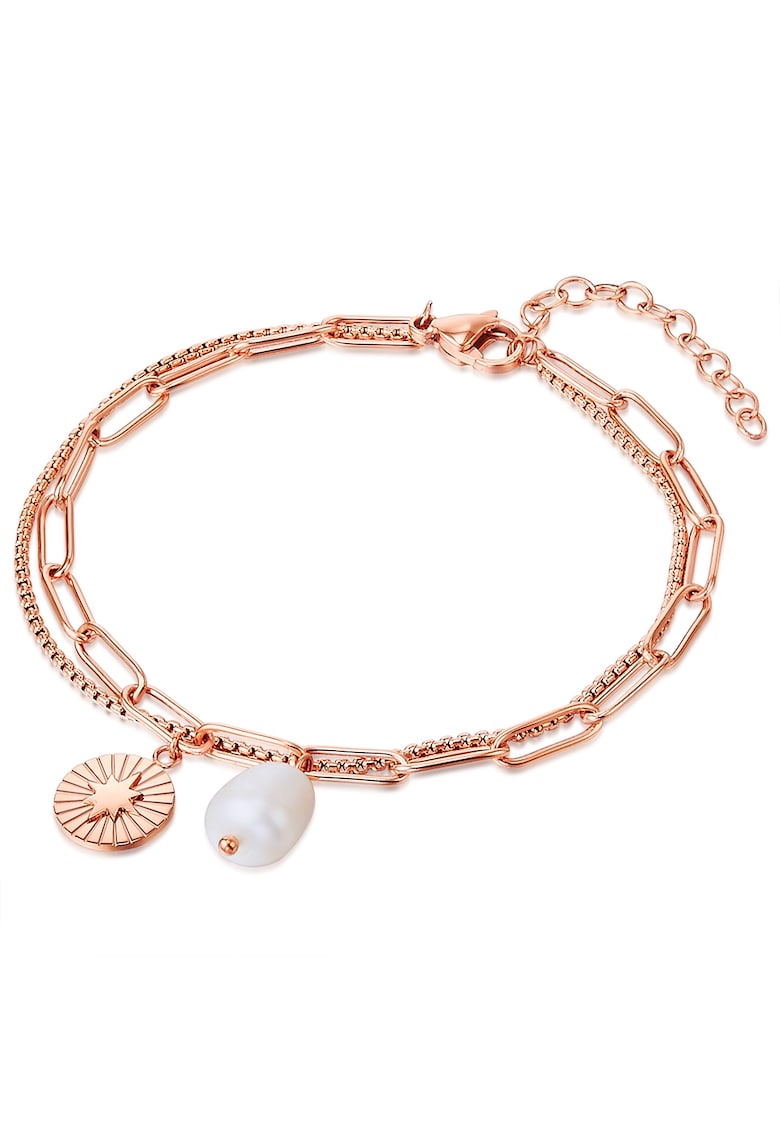 Oferte la Bratara stratificata placata cu aur de 14K - Auriu rose