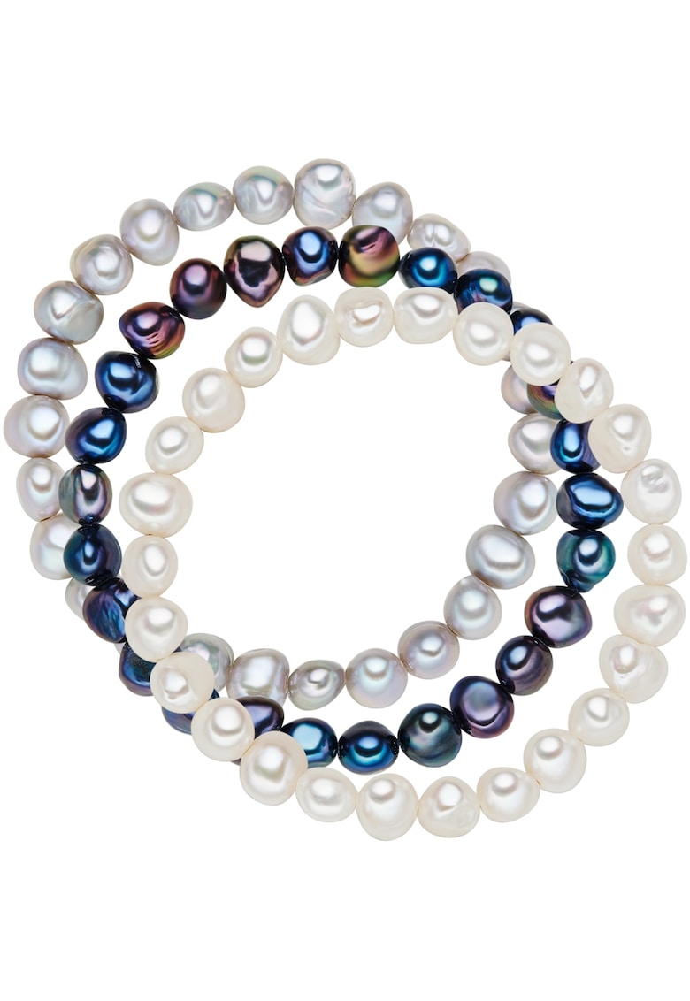 Oferte la Set de bratari cu perle de apa dulce - 3 piese - Multicolor