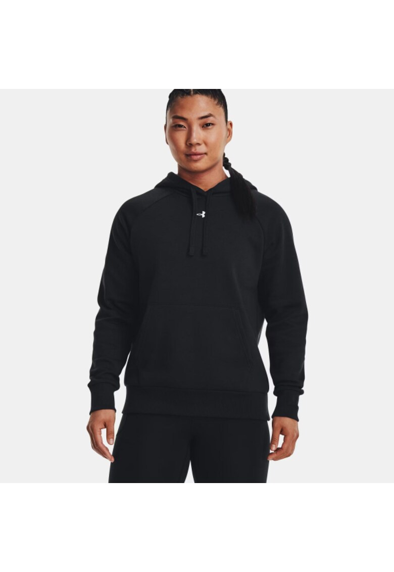 Hanorac sport dama bumbac/poliester - negru - Negru