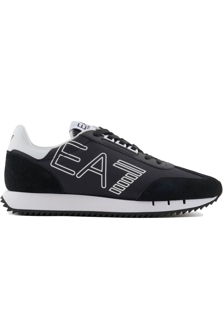 Pantofi sport EA7 Black & White Vintage 40634 - Alb/Negru
