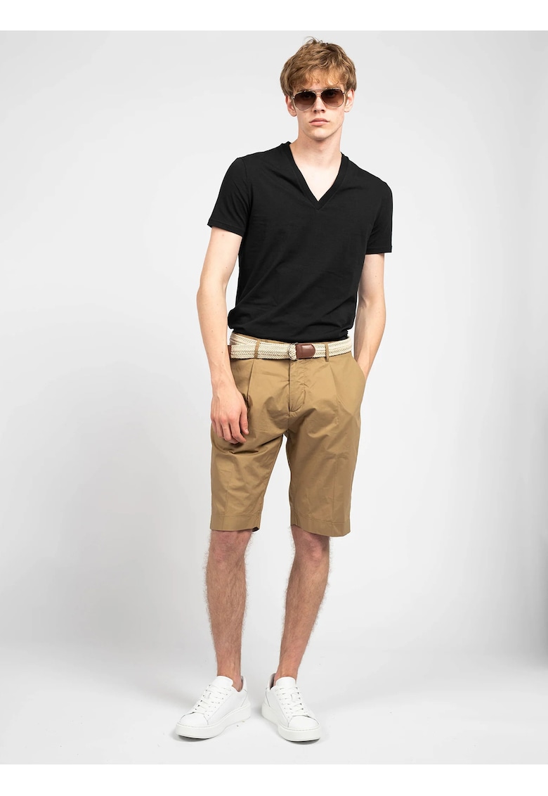 Pantaloni scurti cu buzunare oblice