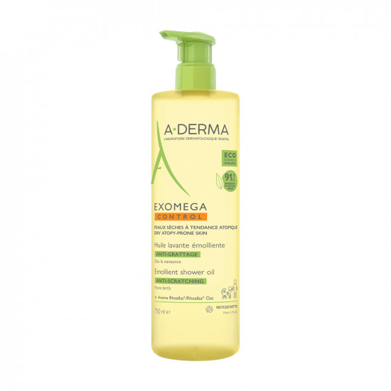 Oferte la Ulei de dus A-Derma Exomega Control pentru piele uscata si atopica (Concentratie: Ulei de baie, Gramaj: 500 ml Rezerva)