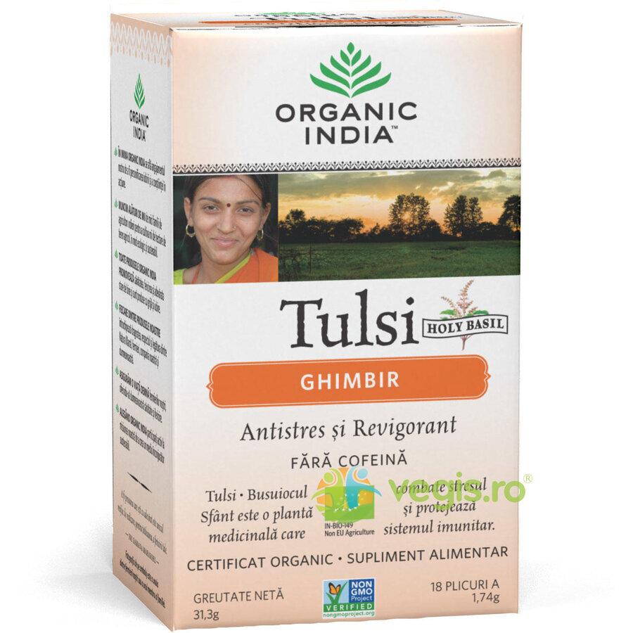 Oferte la Ceai Tulsi cu Ghimbir Ecologic/Bio 18pl