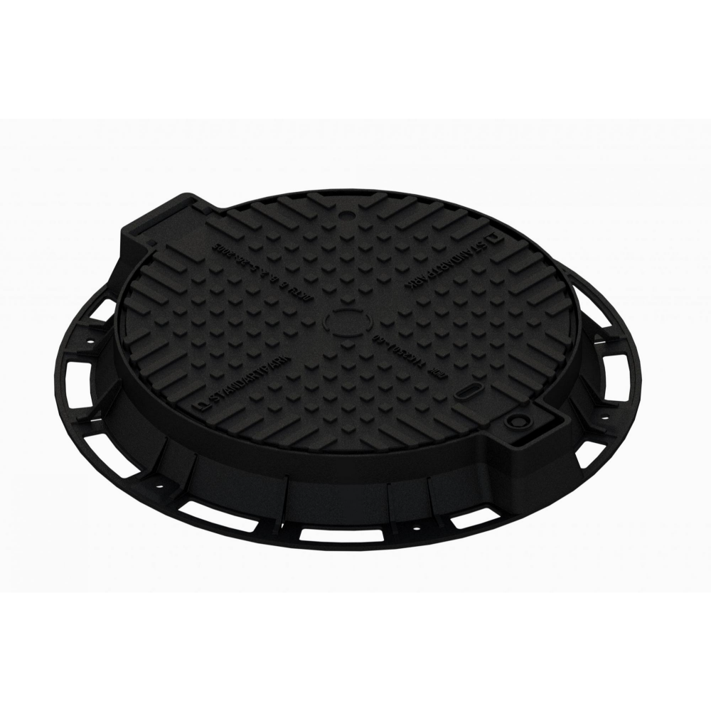 Oferte la Capac canalizare StandartPark, fonta, negru, 700 mm