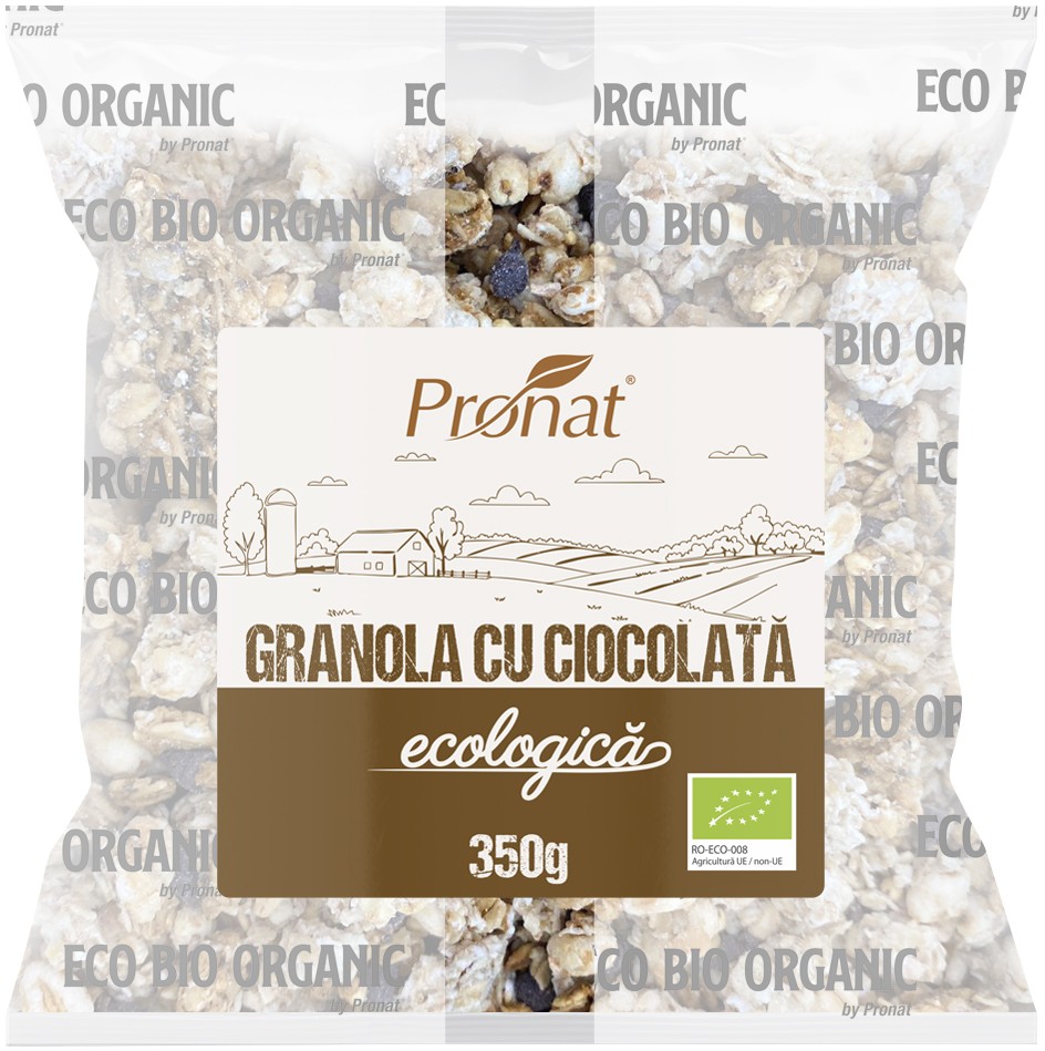 Oferte la Granola bio cu ciocolată 350g Pronat