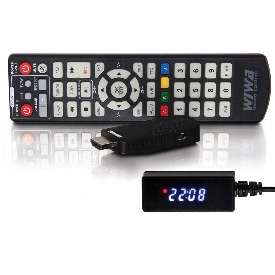 Oferte la Tuner TV DVB-T/T2 H.265 MINI LED Negru