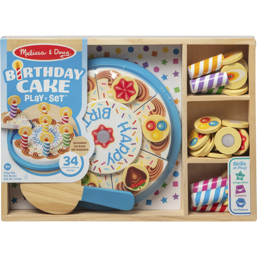 Oferte la Jucarie Melissa si Doug Wooden Birthday Cake