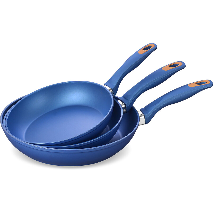 Oferte la Set 3 Tigai ZG-ZCS 06 Antiaderente Aluminiu Albastru