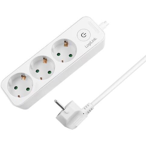 Oferte la Prelungitor 3x Schuko 230V/16A 50Hz Maxim 3600W Buton Intrerupator Iluminat IP20 Cablu 1.5M Alb