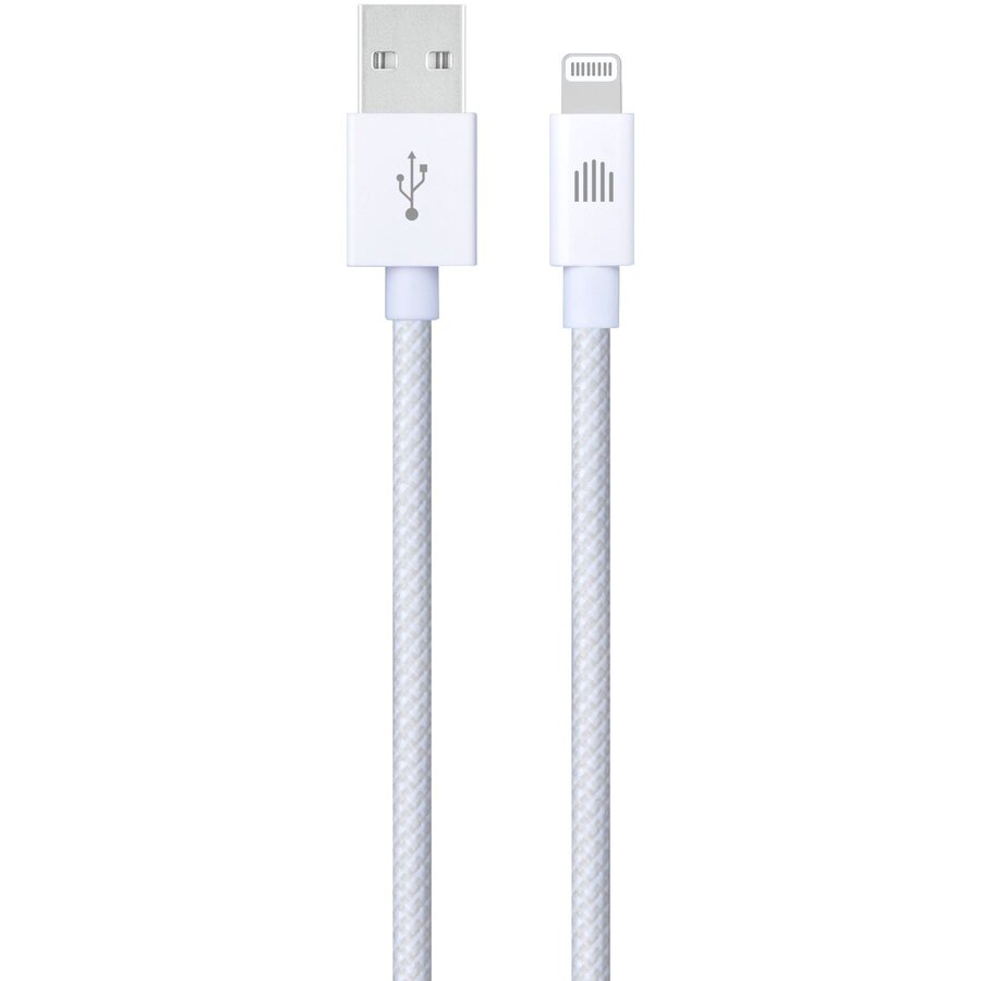 Oferte la Cablu de Date USB-A to Lightning Nylon Textile 1.25m Alb