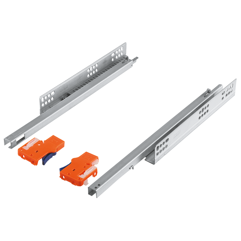 Oferte la Glisiera ascunsa, Teko, extractie partiala, amortizare, metal, crom, 400 mm