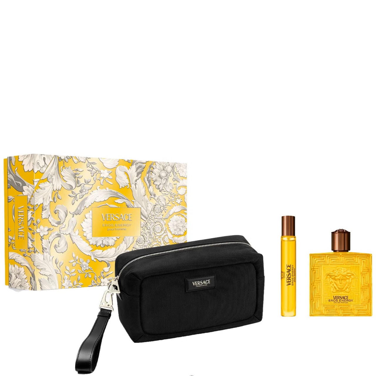 Oferte la Set cadou Versace Eros Energy, Barbati Apa de Parfum, 100 ml +10 ml + geanta