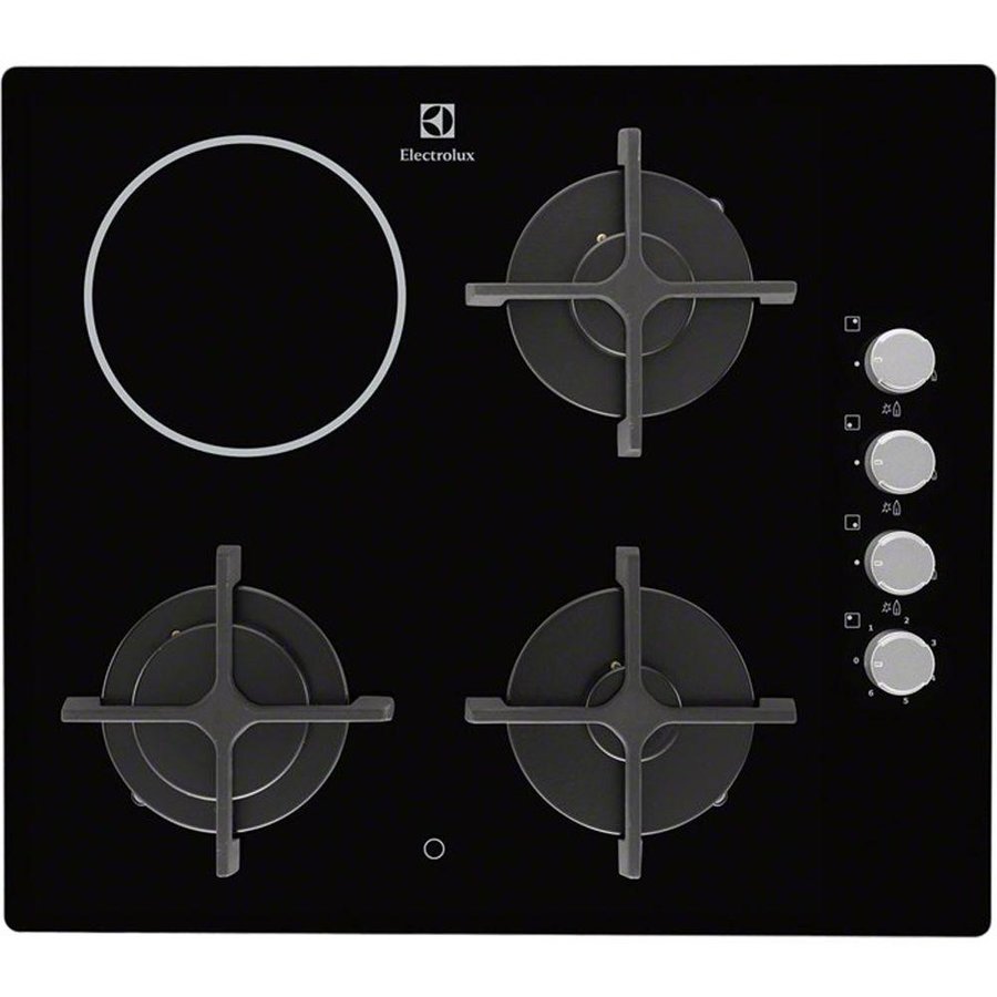 Oferte la Plita electrica incorporabila ELECTROLUX EGE6182NOK, plita mixta, 60 cm, 4 zone de gatit, Negru