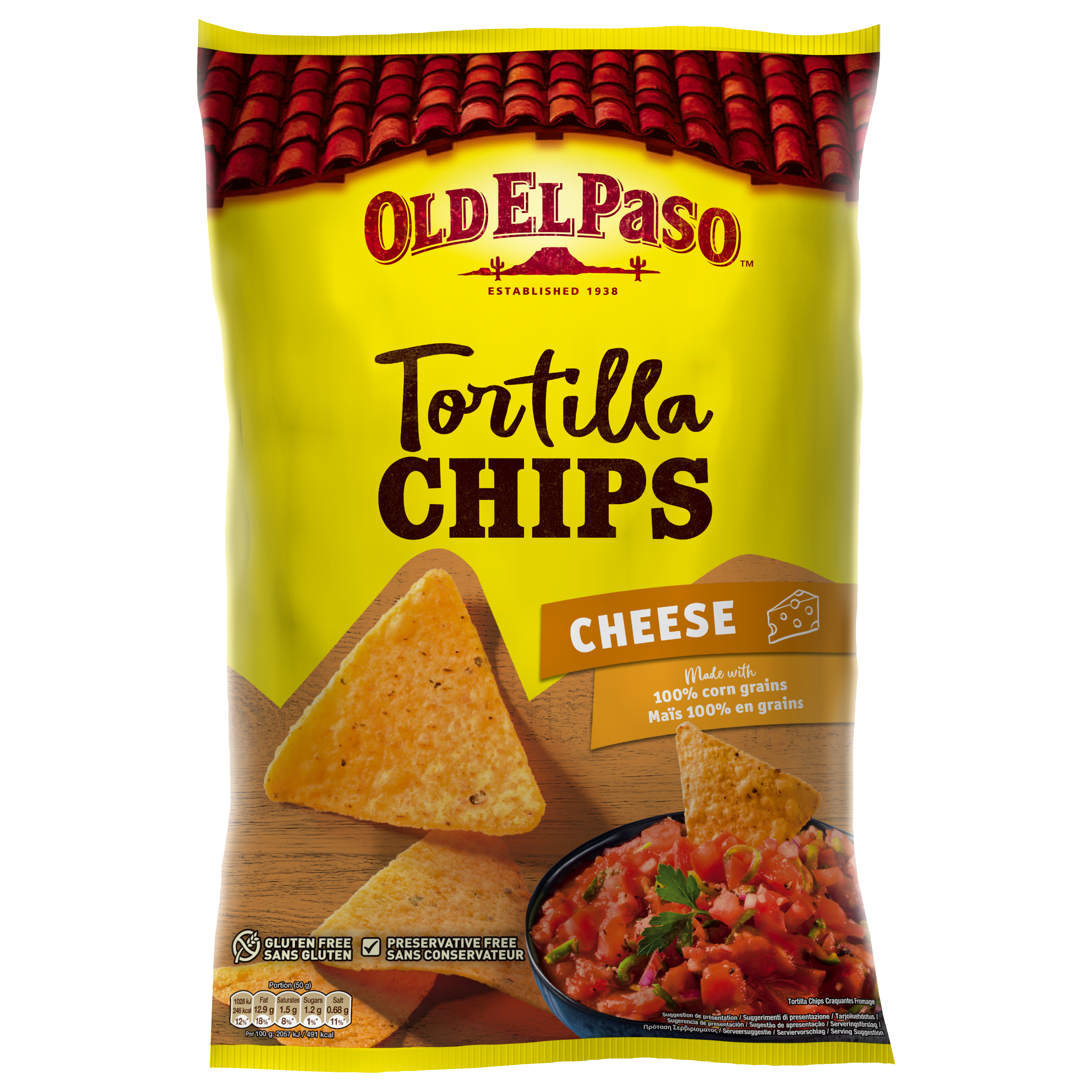 Oferte la Tortilla Chips Cheese Old El Paso 185g