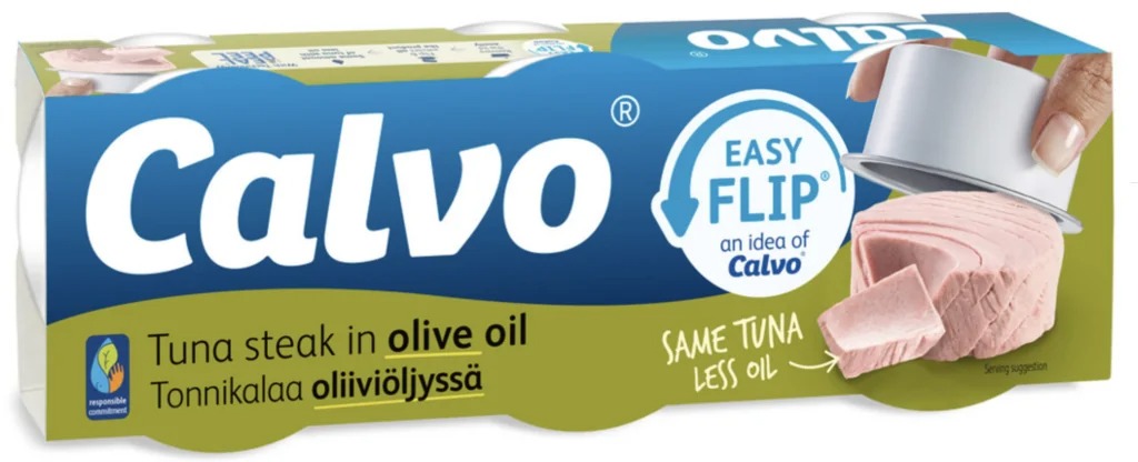 Oferte la Ton In Ulei Masline Easy Flip Calvo 3*65g 