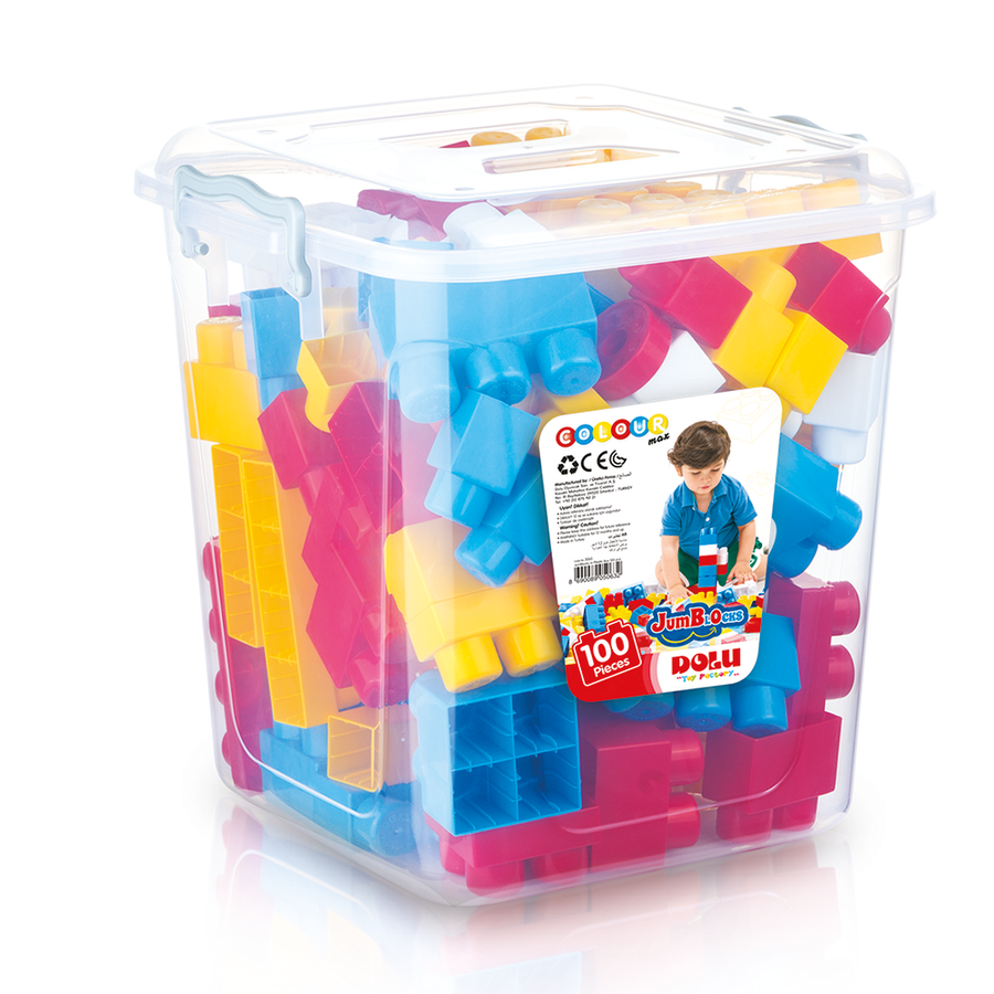 Oferte la Set de Constructie Cuburi Mari de Construit in Cutie 1 An+