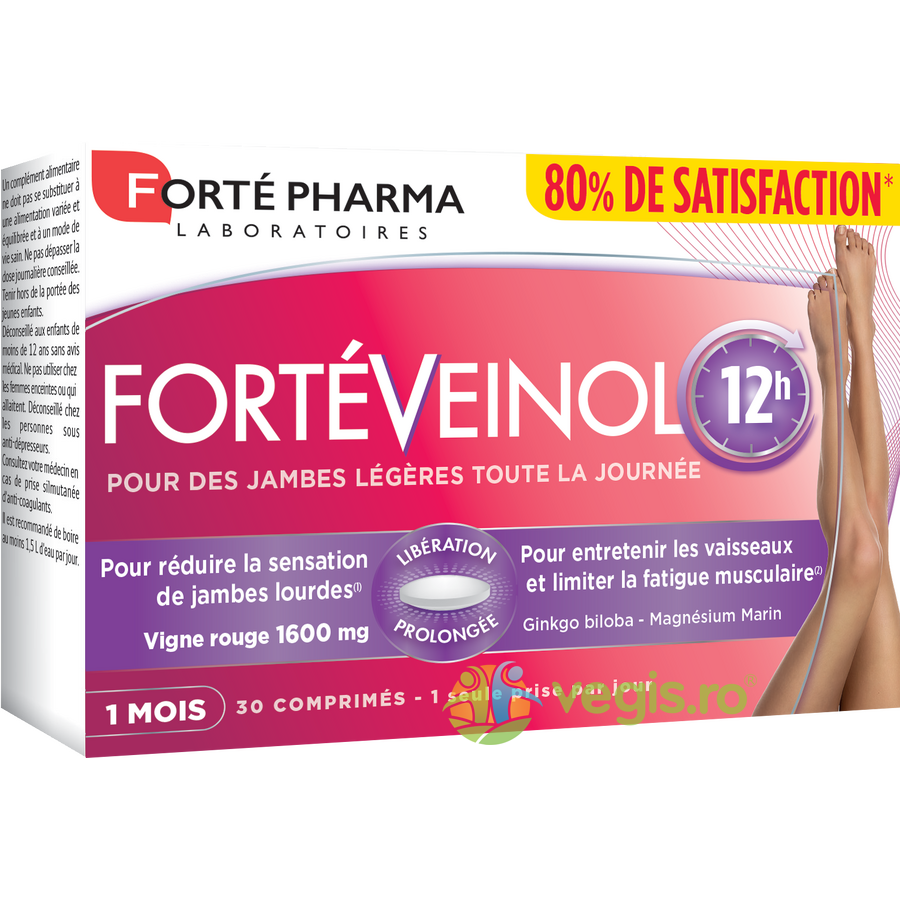 Oferte la Forte Veinol 12h pentru Picioare Usoare 30cpr