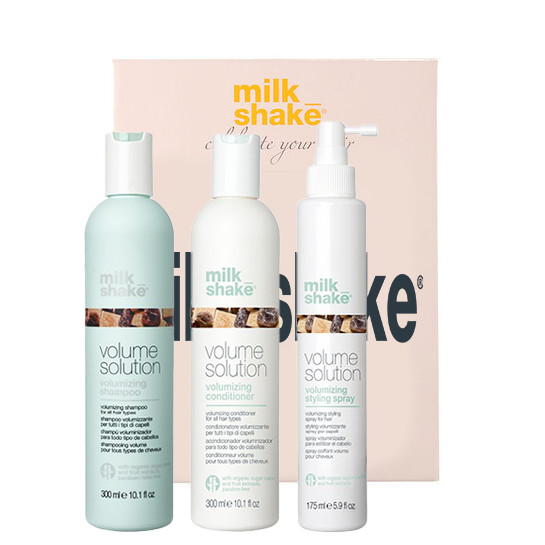 Oferte la Kit pentru par fin si subtire Milk Shake Volume Solution Sampon 300 ml + Balsam 300 ml + Tratament 175 ml (Concentratie: Sampon, Gramaj: 300 ml + 300 ml + 175 ml)