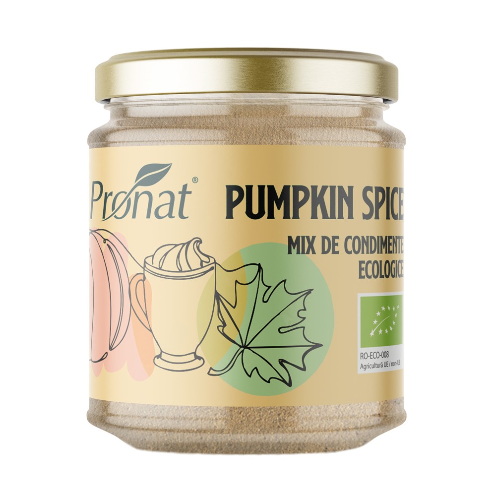 Oferte la Pumpkin Spice mix de condimente bio, 90g Pronat