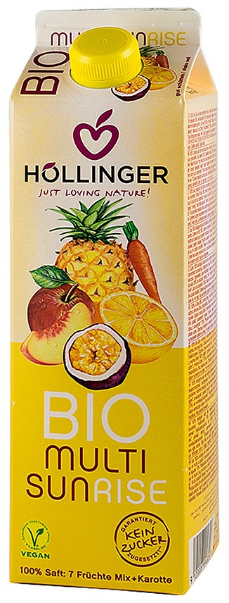 Multi Sunrise Suc bio din amestec de fructe, 1000ml Hollinger