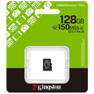 Card Canvas Select Plus Gen3 128GB MicroSDXC Clasa 10 + Adaptor