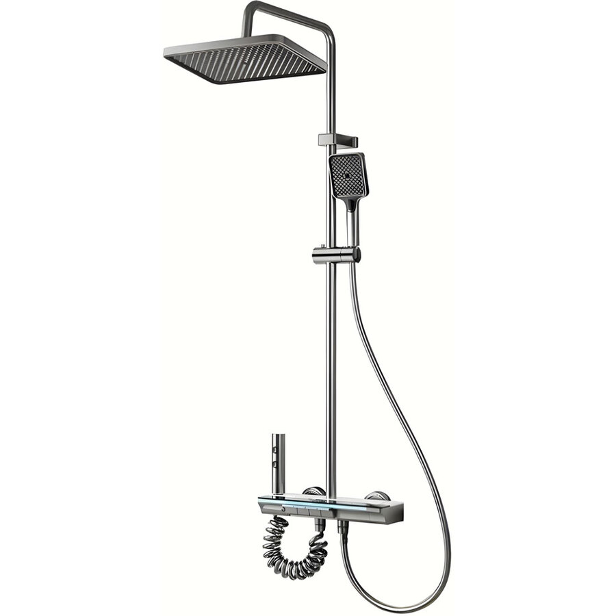 Oferte la Set de Dus MZ110GR Display Led 4 Moduri Ajustabil