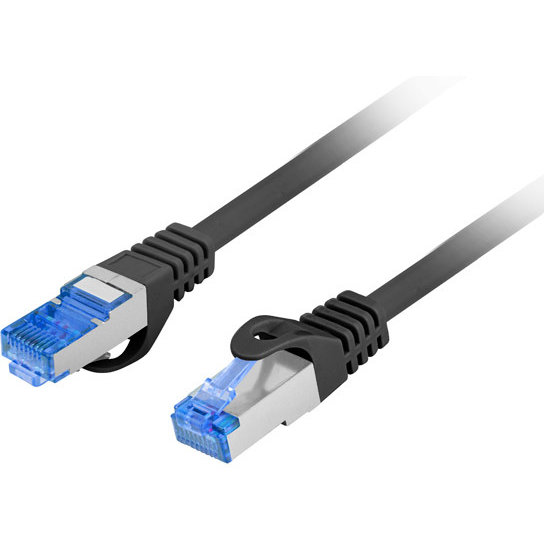 Oferte la Patchcord S/FTP Cat 6A 0.5m Black