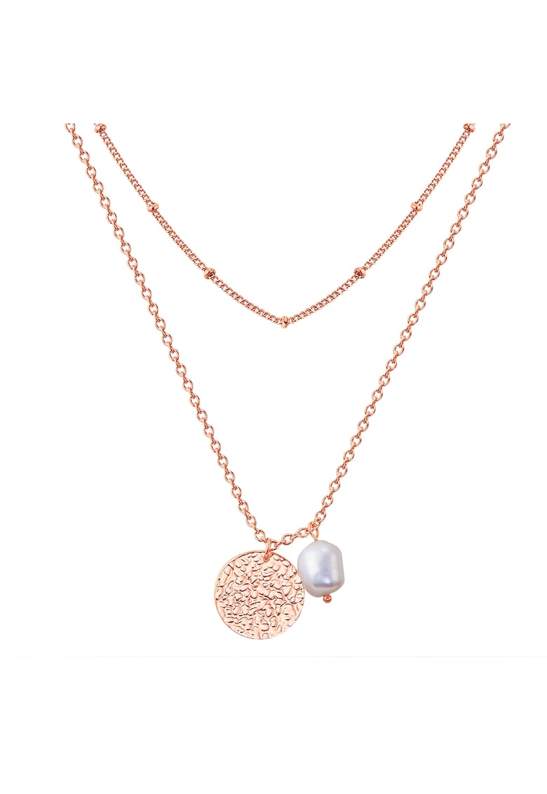 Oferte la Colier stratificat - placat cu aur de 18K - Auriu rose