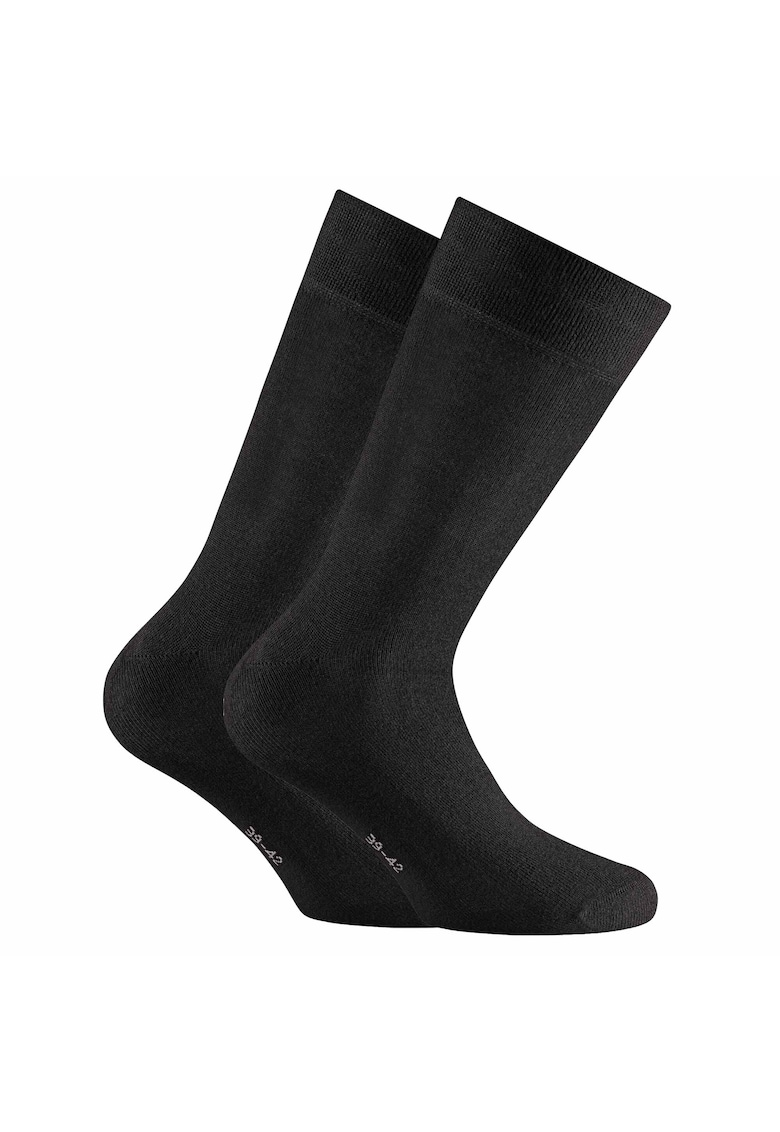 Oferte la Set de sosete unisex lungi -2 perechi - Negru