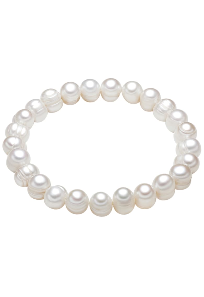 Oferte la Bratara elastica cu perle - Alb