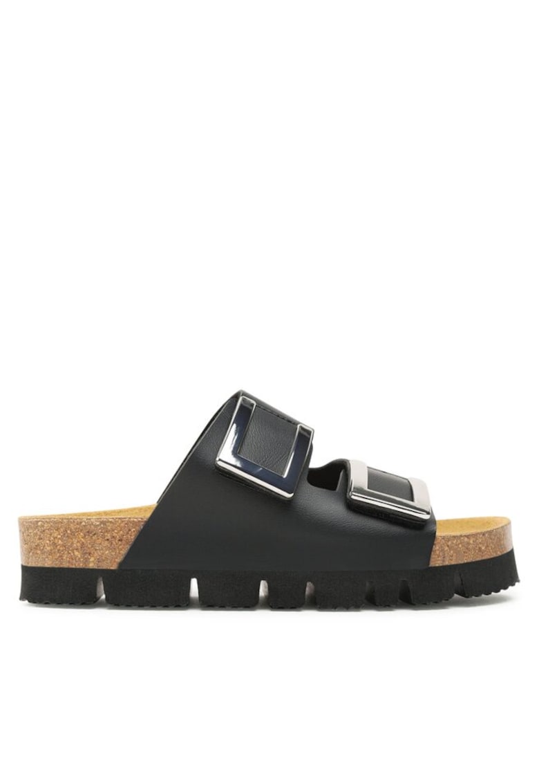 Oferte la Slapi - papuci - saboti dama Brinkmann - 302052127 - Piele ecologica - Negru