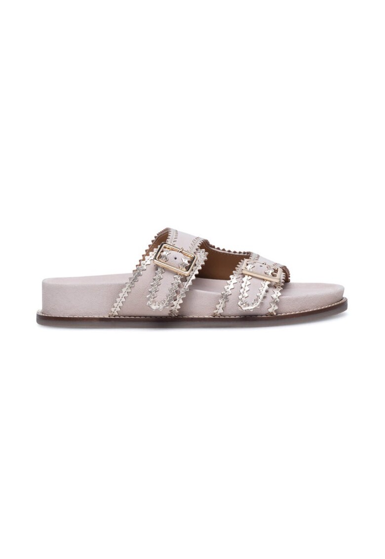 Oferte la Slapi dama -  590559 - Piele naturala - Bej - Bej