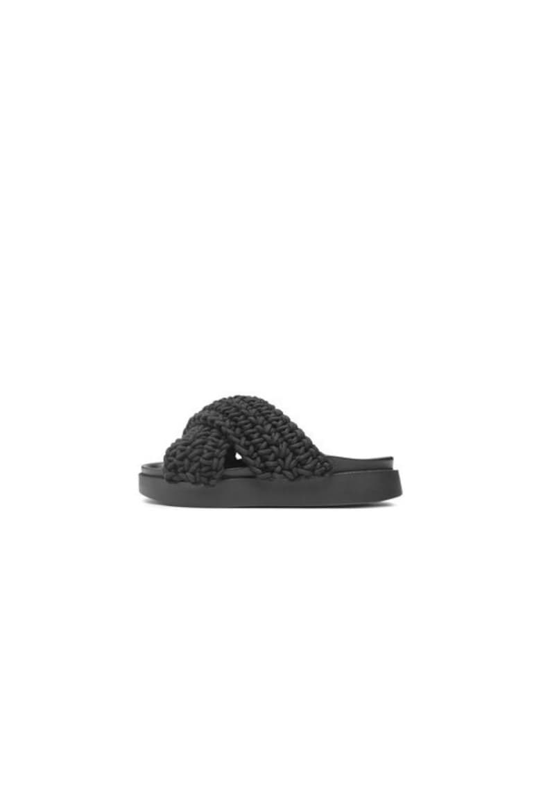 Oferte la Papuci dama  302652761 - Textil - Negru - Negru