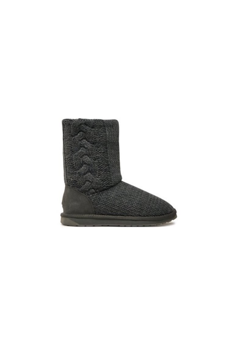 Oferte la Papuci dama  304291845 - Lana - Gri - Gri