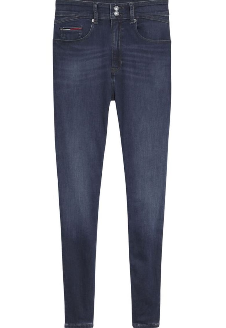 Blugi skinny cu talie inalta