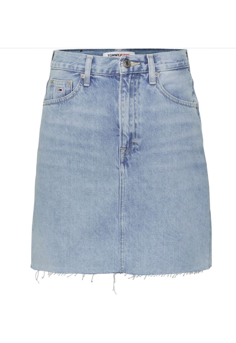 Fusta evazata din denim -