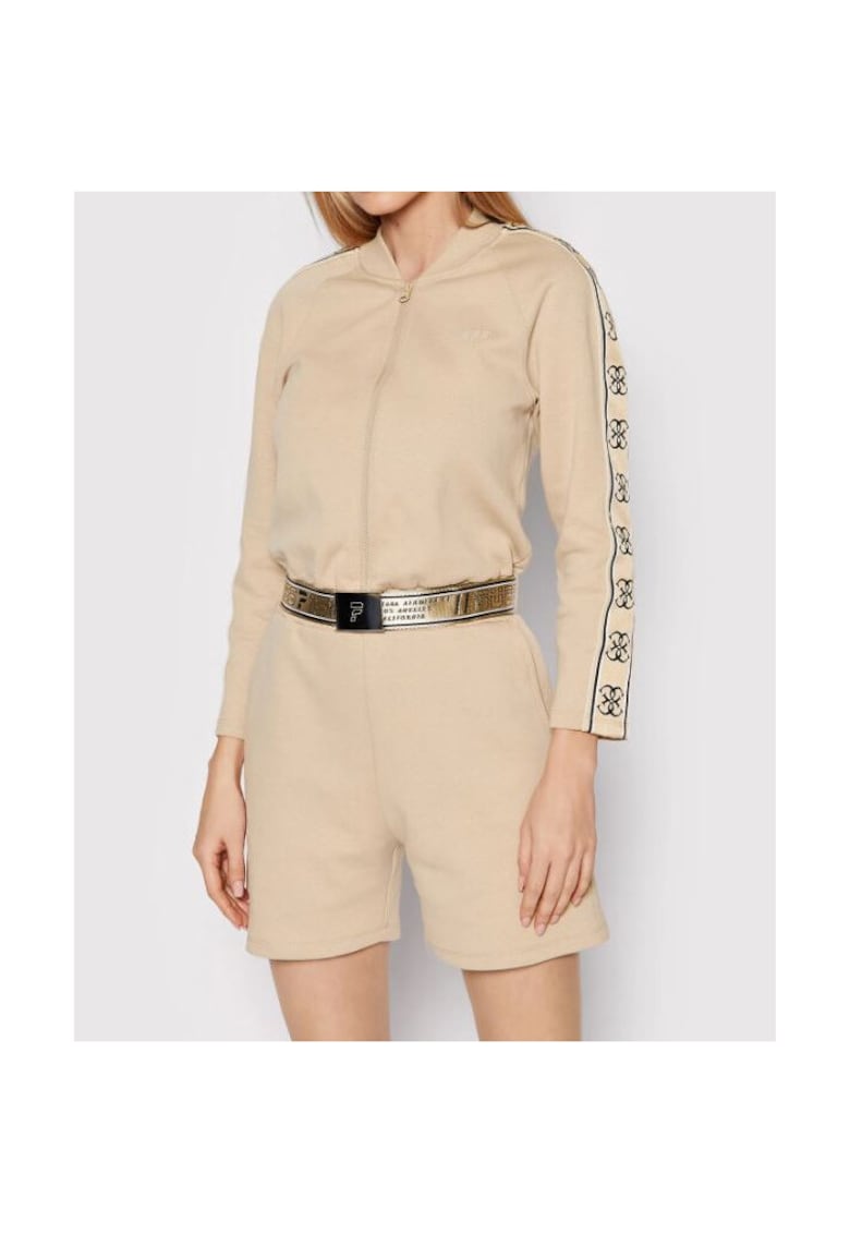 Salopeta cu maneca lunga si guler baseball -