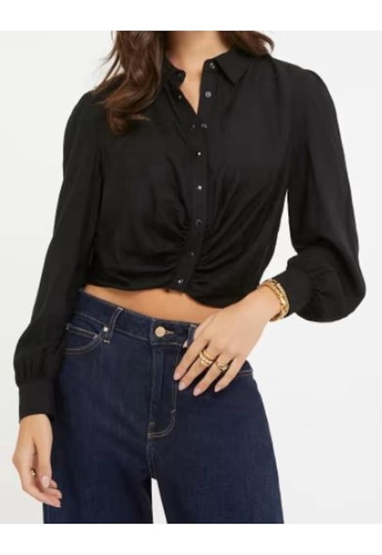 Camasa crop din vascoza