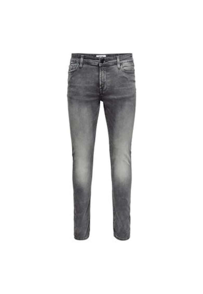 Oferte la Blugi Barbati -  208503099 - Bumbac - Poliester - Gri - Gri