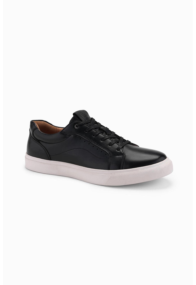 Oferte la Pantofi sport uni de piele ecologica - Negru