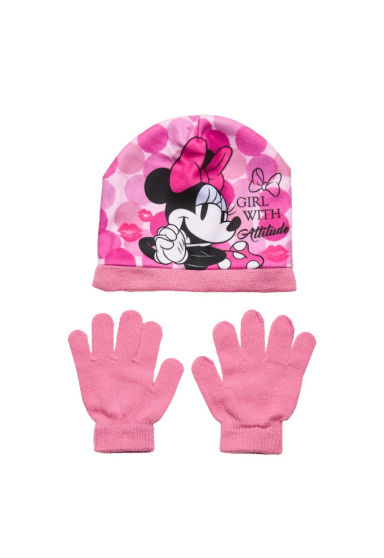 Oferte la Set caciula si manusi  Dots 8764 - Roz