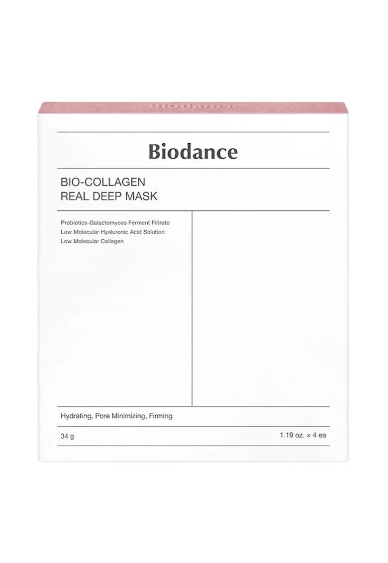 Oferte la Set masca de fata cu bio-colagen pentru hidratare si fermitate  Bio-Collagen 34g x 4 bucati
