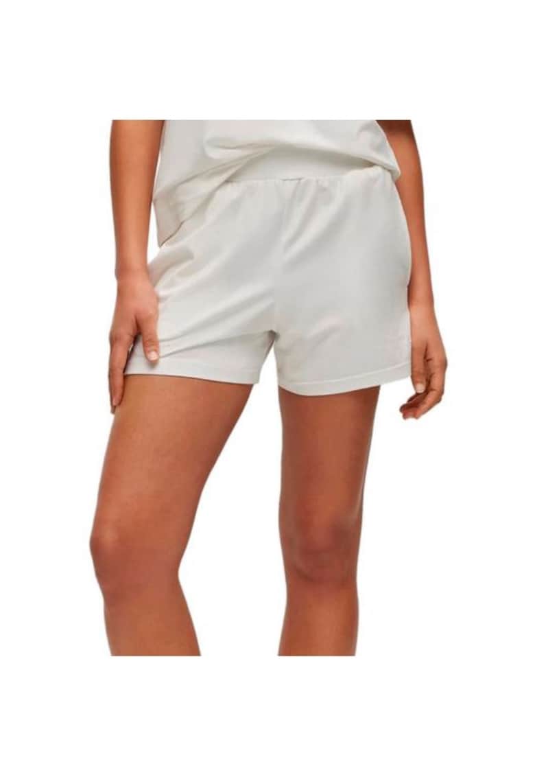 Pantaloni scurti dama -  Bumbac/Modal - Alb